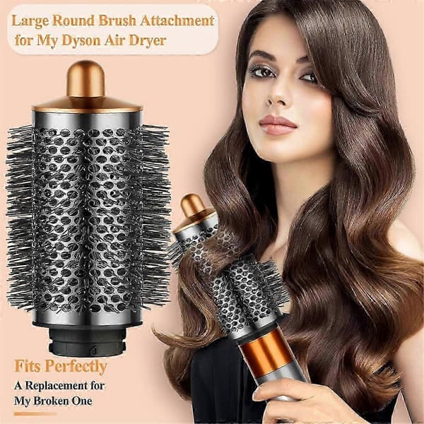 Stor rund hårborste för Dyson Airwrap Volumizing Attachment Oval Brush Fluffy Styling Tool