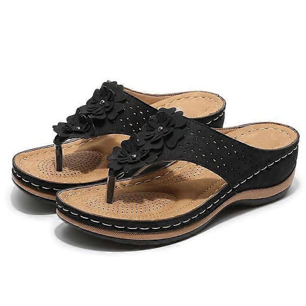 Damskor med Ortopediska Sulor, Bekväma Premium Casual Sandaler för Sommar, Utomhusvandring, Promenader Pink 39