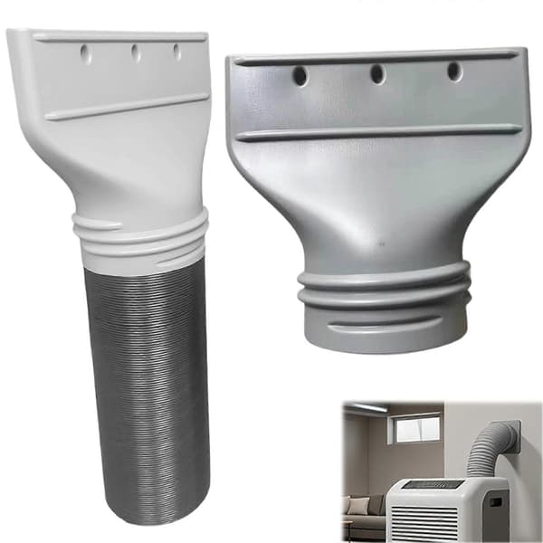 AC Vinduventil Flat Adapter Eksosslange Dysekobling 130 og 150 mm Kobling