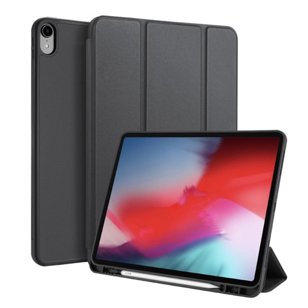 Magnetiskt smart case kompatibelt med iPad Pro 12,9" 3:e generationen, stöd för Apple Pencil Charging Tri-Fold Stand Fodral-svart