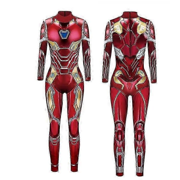 Kvinder Edderkoppemønster Bodysuit Halloween Superhelt Cosplay Kostume
