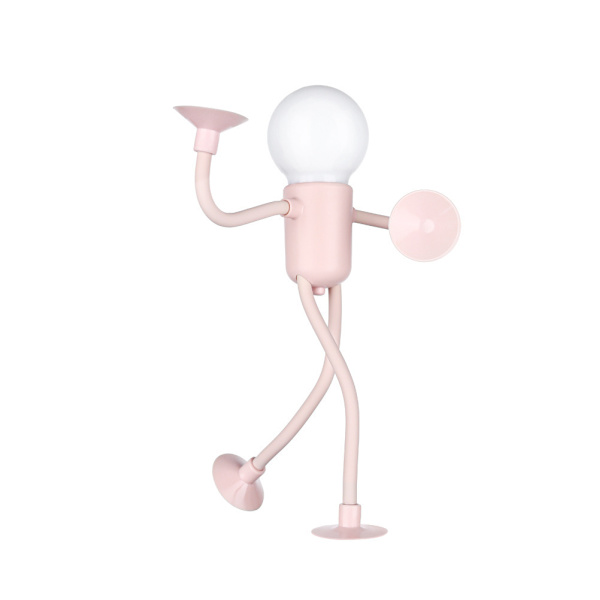 Skiftende Form Sjov Sportsmand Natlys, 2025 Nyeste DIY Form Natlys Pink