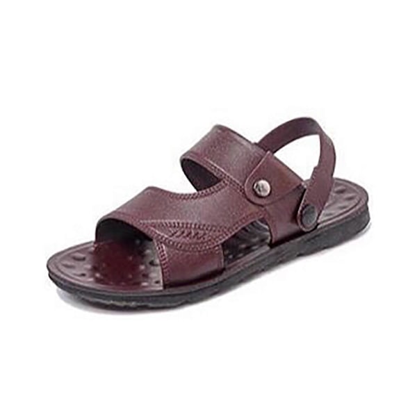 Flade sandaler Herre Loafers Ekstremt komfortable skridsikre strandsko til rejser, pool og svømning Red 41
