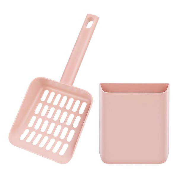 Katteskovl til affaldspose med holder til katteejere 23,5x9 cm Pink 1 sæt 23.5X9cm Pink