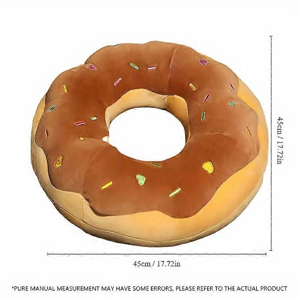 Simuleringsdonutkudde i plysch, söt sovkudde, soffa- och tupplurkudde, docka raspberry