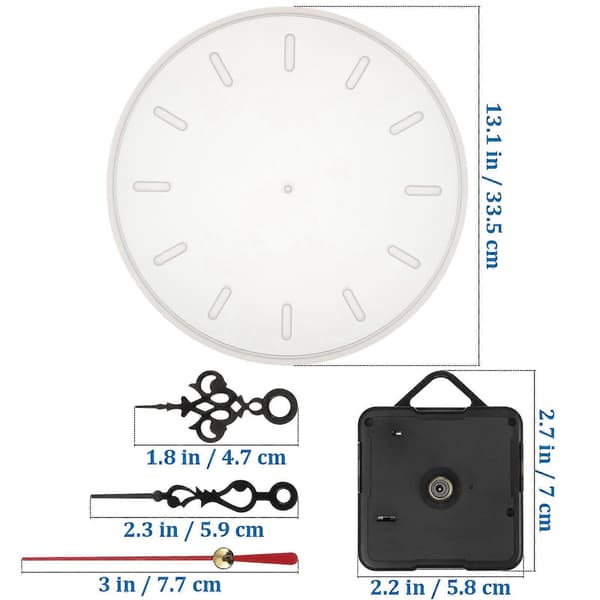 1 sæt manuel epoxyform rund ur DIY form skrivebordsudsmykning fremstillingsforme