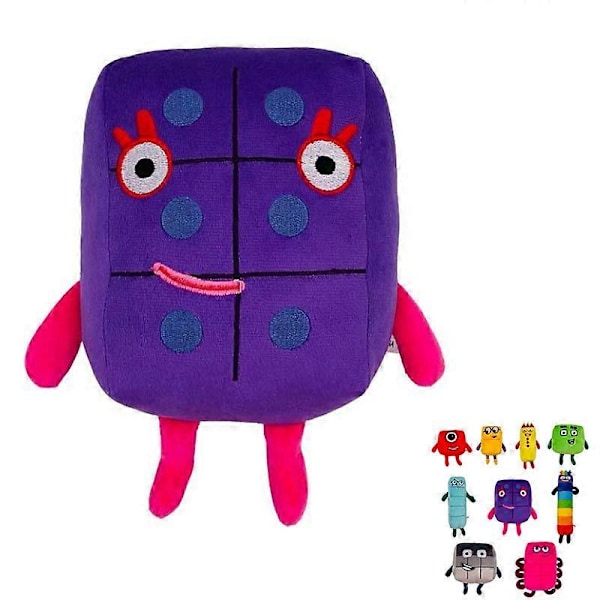 Uusi Numberblocks pehmolelu lasten digitaalinen animaatio pehmonukke rakennuspalikka digitaalinen pehmolelu F