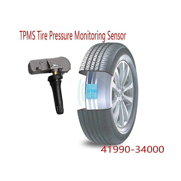 1 st Däcktrycksgivare för bil TPMS 41990-34000 433MHZ för SsangYong Actyon Korando Rodius System Sensor