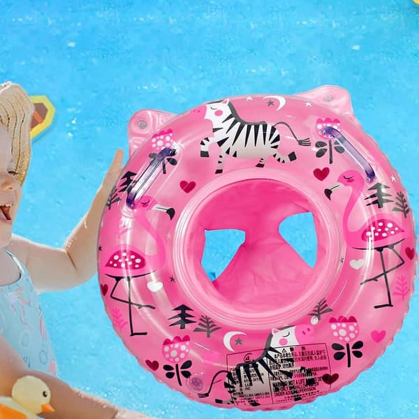 Babysimring, babysimflottör, babysimring, babysimring för pool, uppblåsbar simring med flytsits för 6-48 månader
