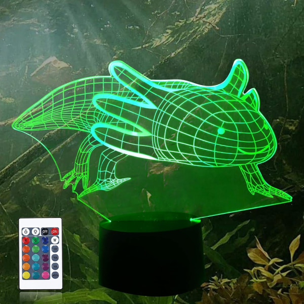 Jellyfish Goldfish Series 3D liten bordslampa Creative Colorful Touch Fjärrkontroll LED visuellt ljus Present nattljus