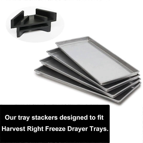 12 st Tray Stackers för Frystorkningstillbehör Kompatibla med Brickor (ENDAST Tray Stackers)