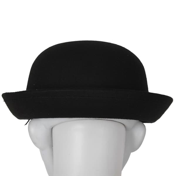 1 stk. Melon Bowler Hat Hat Bowler Hat Bowler Hat Filthat Hat Ridehat (sort)
