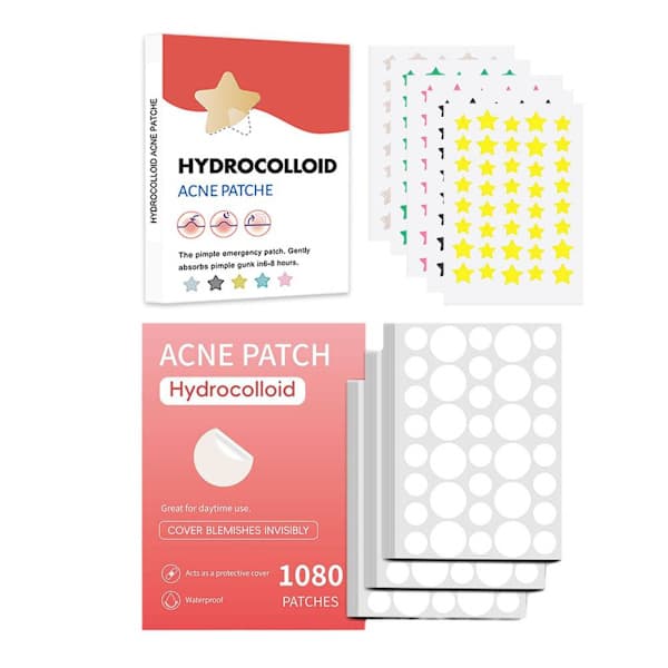 1080 stk/400 stk Akneplaster Fine Usynlige Akneplaster Find Patch S6V8 cirkel 720 plaster