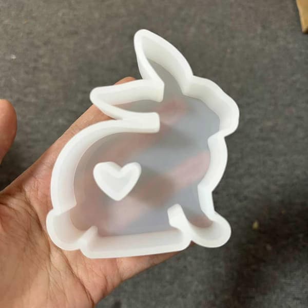Silikone sæbeform DIY silikone lysforme diamant/kanin/hue form lerform håndlavede forme silikonemateriale