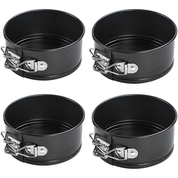 4.3 tuuman Mini Springform -vuokasarja, 2 kpl juustokakkuvuokia irrotettavalla pohjalla 4 pieces