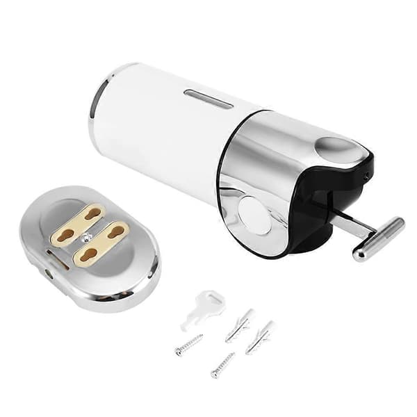 Väggmonterad 500 ml flytande tvåldispenser Hem Badrum Dusch Kök Hotellpump (Vit)