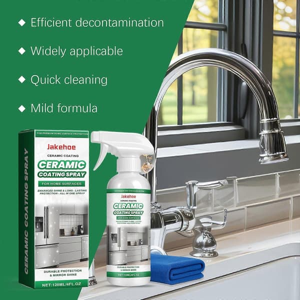 120 ml keramisk belægningsspray til rustfrit stål og glas, hydrofobisk beskyttelse mod fingeraftryk