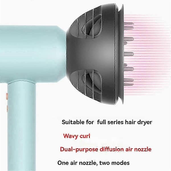 ABS Dual-Purpose Curl Wave Diffuser Gray