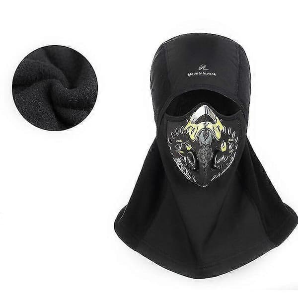 Unisex Vinterhætte Motorcykel Kørende Maske Fuld Ansigt Ski Kold Hat - #2