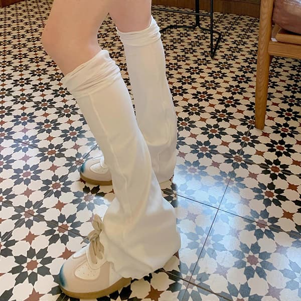 Dame Benvarmer Mode Flared Benvarmer Strækbare Lange Benstrømper Søde Støvlestrømper Cosplays Kostumer Gaver Hvid White