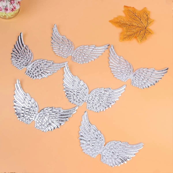 3D Vinge Patch Klesmerke 13.5CM DIY Håndverk Dekorasjon (Hvit) 12 Stykker COLOR2
