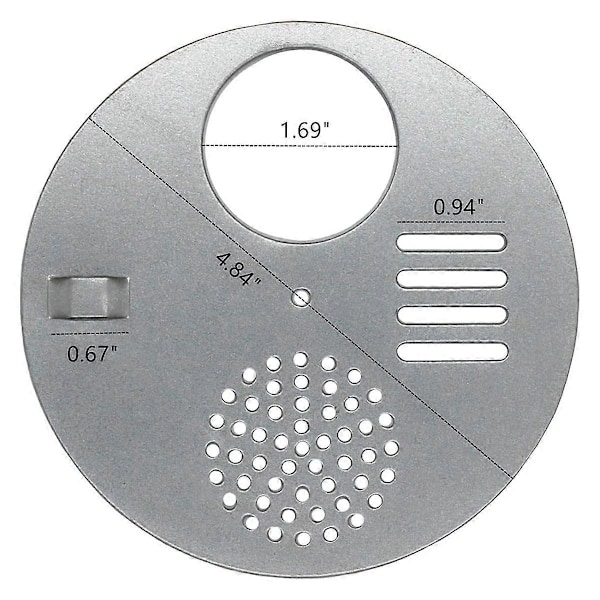 10 stk. bikube mutterboks inngangsdør, inngangsbrett (diameter: 12,5 cm) - birøkterutstyr bikube bie