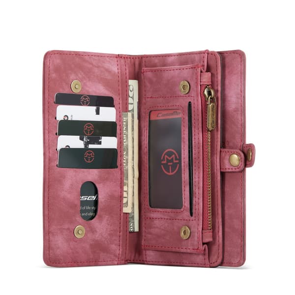 CaseMe 008 Series nahkakotelo, iPhone 12 Pro Max, punainen red