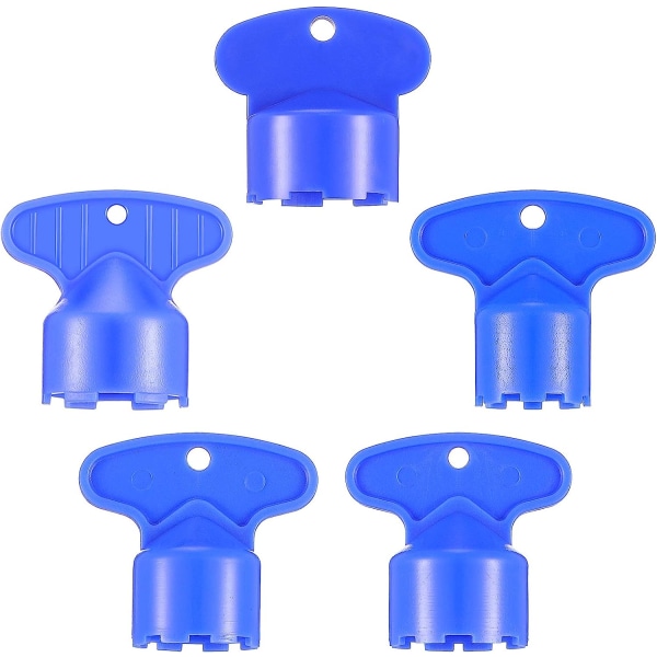 Nyckelborttagningsnyckelverktyg för kranluftare med 5 storlekar M16.5, 18.5, 21.5, 22.5,24 infällda luftare nyckel Sink luftare för cache-luftare Blå (5)