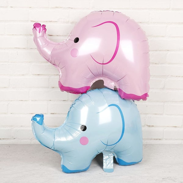 4 st aluminiumfolieballonger härliga elefantformade tecknade ballonger Barnleksak för födelsedagsfestdekoration