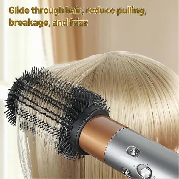 2 stk. 1,5/2,3\" rund volumengivende børste til Airwrap-tilbehør, rund børste til Airwrap HS01/05/08