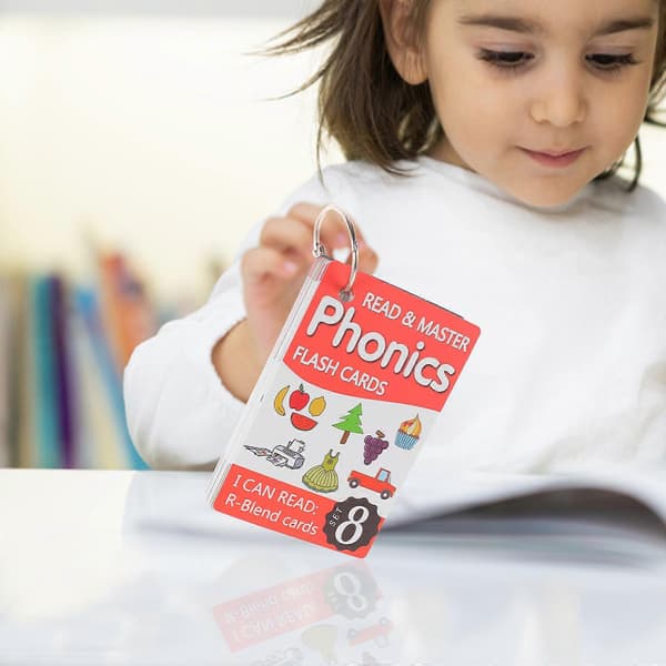 Phonics engelske stavekort for barn som lærer 1 sett tilfeldig omslag