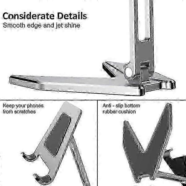 Justerbar aluminium bord mobiltelefonholder vuggedock