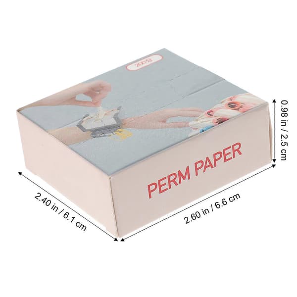 Curl End Papers Professionell Salong Permanent End Wraps Papper Skyddar Hårtoppar Hårstylingverktyg 400 st