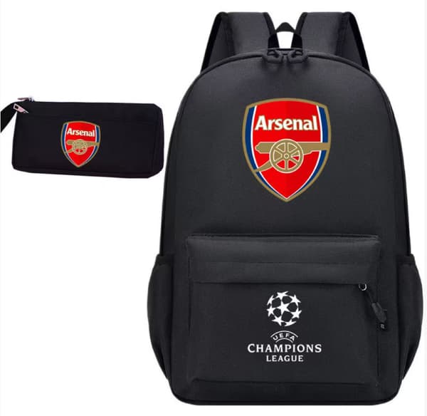 Arsenal Champions League Backpack Storage Bag and Pencil Case