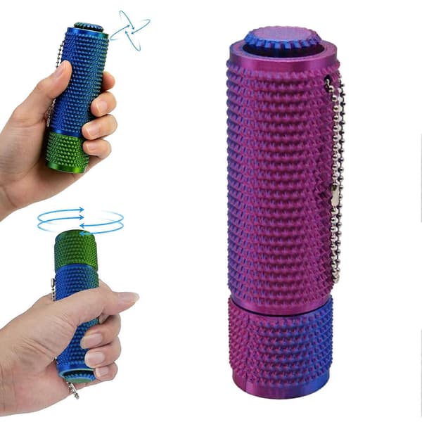 Sensorisk Gripper Roller - Roterende Top & Klikker - mod Angst & Stimming Pink
