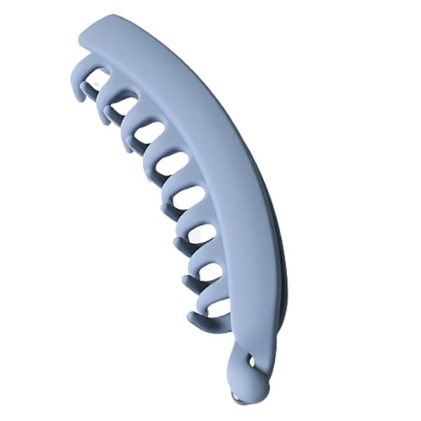 Stor bananhårklemme i ABS til sikker hestehale Light Blue