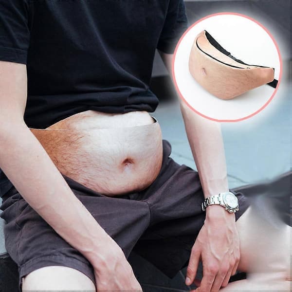 Vyölaukku Isäpussi Tekovatsa Matkustamiseen Unisex 3D Olutvatsa