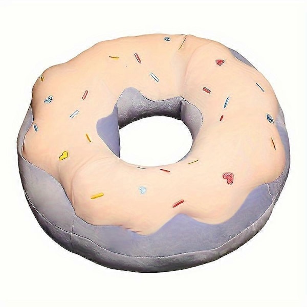 Simuleringsdonutkudde i plysch, söt sovkudde, soffa- och tupplurkudde, docka raspberry
