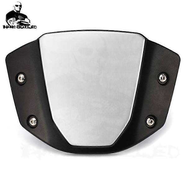 Vindruta i aluminium för Honda CB650R 2019 2020 2021 2022, Motorcykeltillbehör NO LOGO SILVER