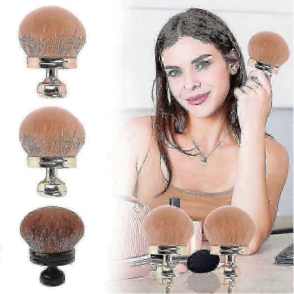 Ekstra stor kropsmakeupbørste til bronzer og selvbrunerpåføring, velegnet til ben og ryg HY-26 Black