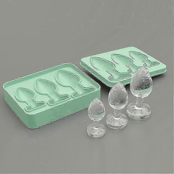 Prank Butt Plug-formede isterningebakker Silikoneform til DIY kage chokolade slik nyhed isform
