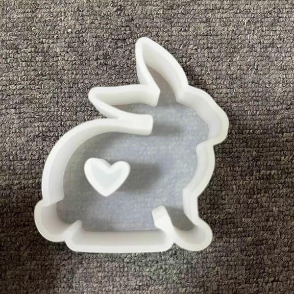 Silikone sæbeform DIY silikone lysforme diamant/kanin/hue form lerform håndlavede forme silikonemateriale