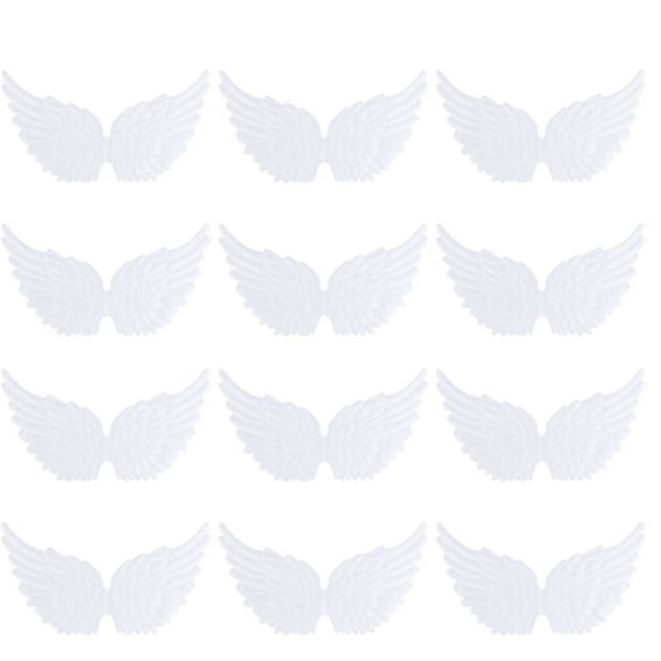 3D Vingar Patch Kläder Dekal 13.5CM DIY Hantverk Dekoration (Vit) 12 Stycken COLOR1