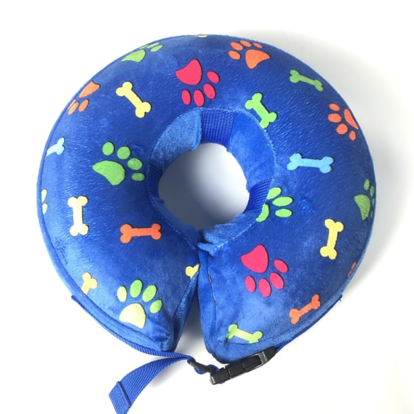 Blue Paw Print Fills The Safety Fence Collar To Keep Your Pet Safe On The Right Side Of The Fence.Blue Internal Diameter 9