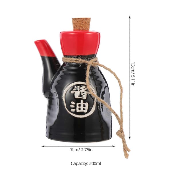 Eddikedispenser i japansk stil Keramisk eddikekrukke Oliedispenser Eddikekande Flydende dispenser