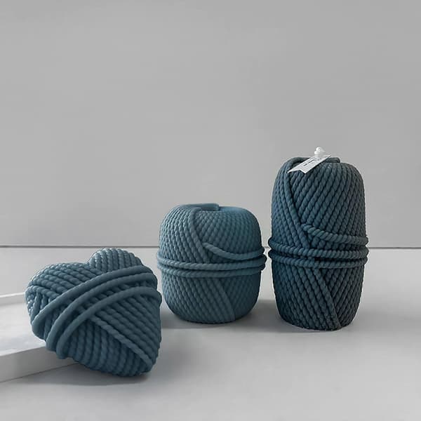 Unik og elegant DIY søyleform Geometrisk ullform lysform Praktisk silikonform for laging av ulllys