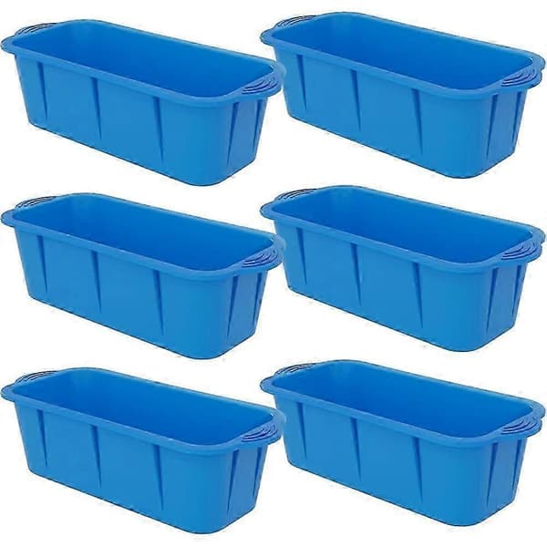 Extra stora isbitsformar 6-pack 18LB isbitsformar för isbad, återanvändbara isbitsbrickor för frys hemma isbad TAF