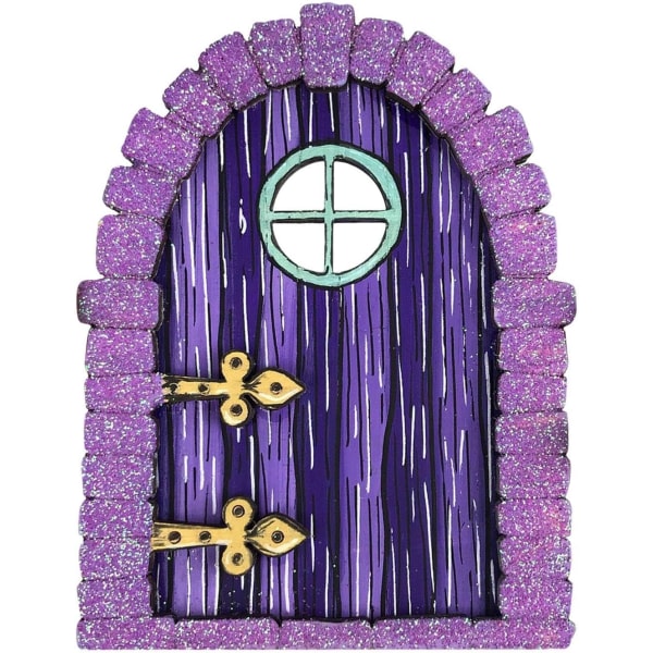 Fairy Garden Door - Fairy Door Decor - Miniatyr Elf Door - Fairy House Decor, Outdoor Tree Decor, Yard Sculpture for Fairy Garden, Yard, Lawn