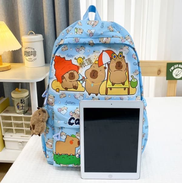 Large Capacity Backpack | Middle and Elementary School Girls' School Bag - Blue