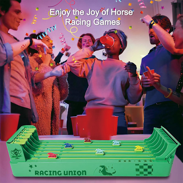 Horse Racing Table Game With 6 Horses Game Chessboard LINE Race Game Board Table Games For Kids 2024 Tabletop Horse Racing For Family Party Night
